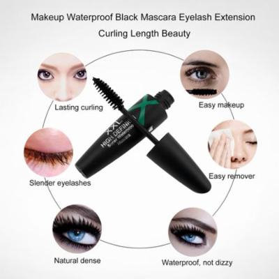 Makeup Waterproof Black Mascara Eyelash Extension Curling Length Beauty
