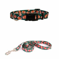 Yellow Dog Design Footballs Pet Standard Collar & Lead Set