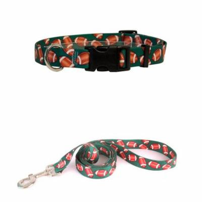 Yellow Dog Design Footballs Pet Standard Collar & Lead Set
