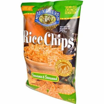 Lundberg, Rice Chips, Sesame & Seaweed, 6 oz (pack of 2)
