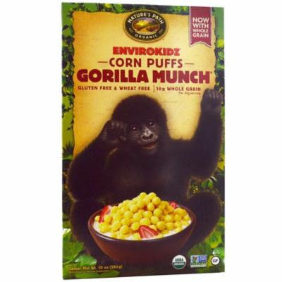 Nature's Path, EnviroKidz, Organic Corn Puffs Gorilla Munch Cereal, 10 oz (pack of 2)