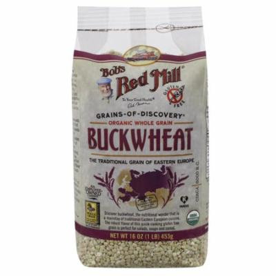 Bob's Red Mill, Organic Whole Grain Buckwheat, 16 oz (pack of 3)