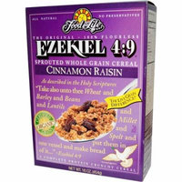 Food For Life, Ezekiel 4:9, Sprouted Whole Grain Cereal, Cinnamon Raisin, 16 oz (pack of 2)