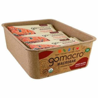 GoMacro, Macrobar, Protein Paradise, Cashew Caramel, 12 Bars, 2.1 oz (60 g) Each(pack of 3)