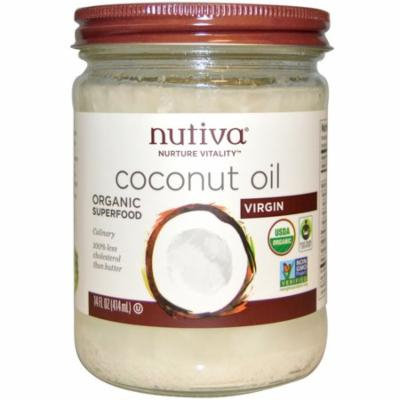 Nutiva, Organic Superfood, Coconut Oil, Virgin, 14 fl oz (pack of 6)
