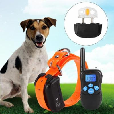 Walfront 100% Waterproof and Rechargeable Dog Shock Collar 330 yd Remote Dog Training Collar with Beep/Vibrating/Shock Electric E-collar