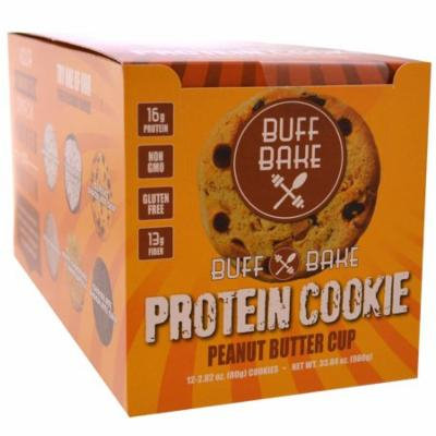 Buff Bake, Protein Cookie, Peanut Butter Cup, 12 Cookies, 2.82 oz (80 g) Each(pack of 1)