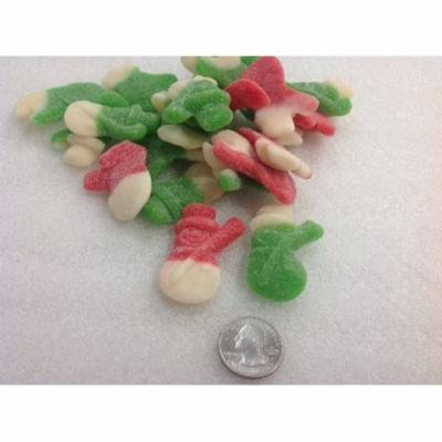 Gummi Snowmen sugar sanded snowman Gummy Christmas Candy 1 pound