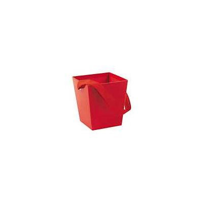 Red Candy Buckets with Ribbon Handle Pack of 12