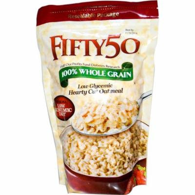 Fifty 50, Low Glycemic Hearty Cut Oatmeal, 100% Whole Grain, 16 oz (pack of 12)