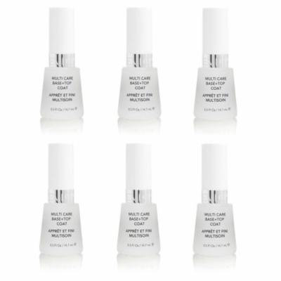Revlon Nail Polish Multi Care Base+top Coat 0.5 Oz (6 Pack) + Beyond BodiHeat Patch, 1 Ct