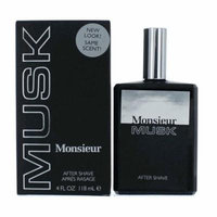 Monsieur Musk By Dana For Men Aftershave 4 Oz + Beyond BodiHeat Patch, 1 Ct