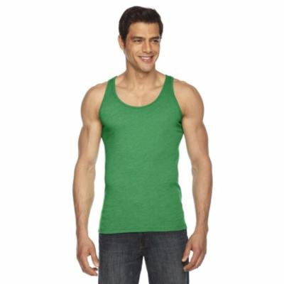American Apparel BB408 Unisex Poly-Cotton Tank - Hthr Kelly Green - Large