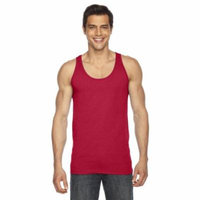 American Apparel BB408 Unisex Poly-Cotton Tank - Red - Large