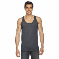 American Apparel BB408 Unisex Poly-Cotton Tank - Asphalt - Medium