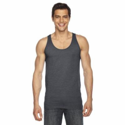 American Apparel BB408 Unisex Poly-Cotton Tank - Asphalt - Medium