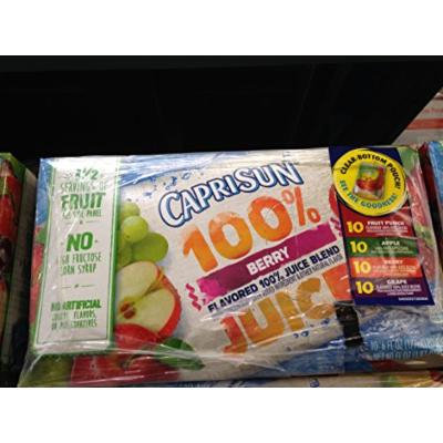 Capri Sun 100% Juice variety 40 ct