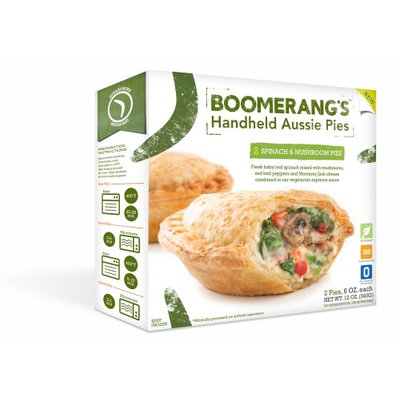 Boomerang's Pies Spinach & Mushroom, 6 Oz (Frozen)