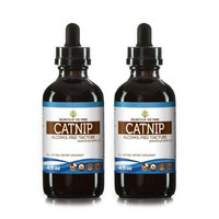 Secrets Of The Tribe Catnip Tincture Alcohol-FREE Extract, Organic Catnip (Nepeta Cataria) Dried Leaf 2x4 oz