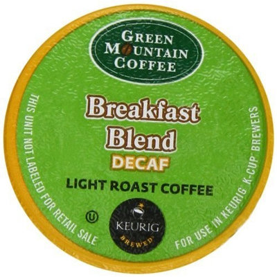 Green Mountain Coffee K-Cup Portion Pack for Keurig K-Cup Brewers, Breakfast Blend Decaf (Pack of 96)