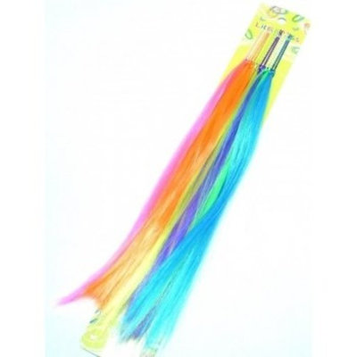 12 Pack - Clip in NEON HAIR PIECES (FREE DELIVERY) Extensions Bright Colours