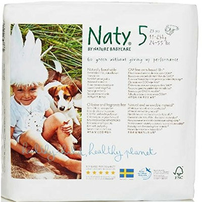 Naty, ECO by Naty Diapers (Size 5, 23 Count, Pack of 1)