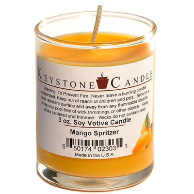 Usc 6 Pcs Votive Candles Soy Mango Spritzer Candle in Votive Cup 2 in. diameter x 2.5 in. tall (Pack of 6)