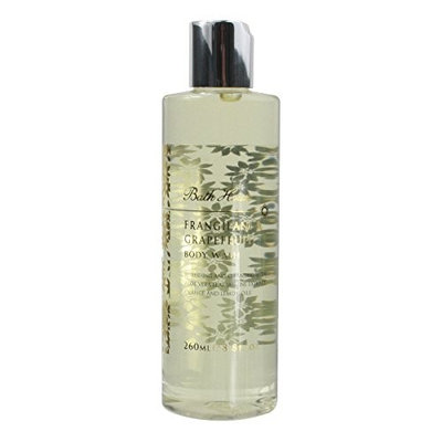 Bath House Frangipani and Grapefruit Body Wash, Vegetable Based Cleanser Made with 98% Natural Ingredients that Condition and Soothe Skin, Fragranced with a Refreshing Citrus Scent, 8.79 Fluid Ounces