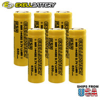 6x IMR 14430 3.7V Li-Ion (LiMN) 650mAh Rechargeable Battery Mod Vape Flashlight