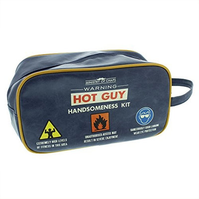 Blue Wash Bag - Ministry of Chaps - Warning Hot Guy