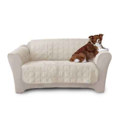 Quick Cover® Premium Waterproof Quilted Microsuede Loveseat Cover