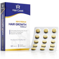 Men's Hair Growth Vitamins With Biotin (5000 mcg) | Boost Beard, Body Hair | Longer, Stronger, Thicker, and Healthier | Non-GMO, Gluten & Cruelty Free | 60 Small Tablets