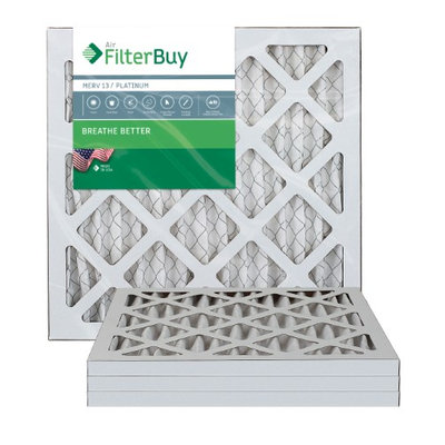AFB Platinum MERV 13 16x16x1 Pleated AC Furnace Air Filter. Filters. 100% produced in the USA. (Pack of 4)