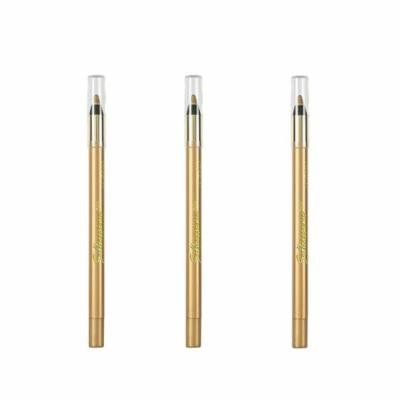 L'Oreal Paris Infallible Silkissime Eyeliner, 280 Gold, 0.03 Oz (3 Pack) + 3 Count Eyebrow Trimmer