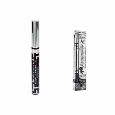 Hard Candy Fierce Effects Daring Lip Gloss, 968 Adrenaline + Hard Candy Split Personality Duo Eye Shadow Psycho 027 + 3 Count Eyebrow Trimmer