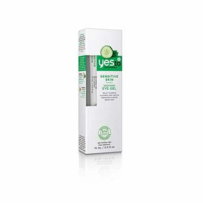 Yes To Cucumbers Sensitive Skin Soothing Eye Gel, 0.5 Oz + 3 Count Eyebrow Trimmer