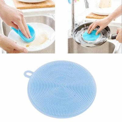 Silicone Dish Washing Sponge Scrubbers Practical Vegetable Washing Kitchen Cleaning Mat Washing Tools