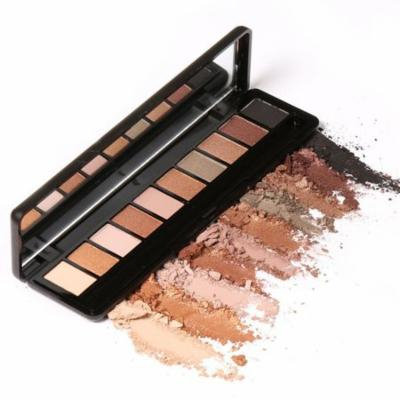 Big Clearance! 10 Colors Eyeshadow Makeup Cosmetic Matte Shimmer Eye Shadow Palette Set With Mirror Eye Shadow Sponge KMIMT