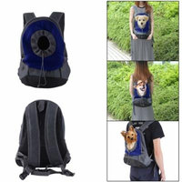 CNMODLE Portable Comfortable Cotton Backpack Pet Dog Cat Bag Good Ventilation Mesh Double Shoulder Front Rear Puppy Travel Carrier