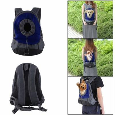 CNMODLE Portable Comfortable Cotton Backpack Pet Dog Cat Bag Good Ventilation Mesh Double Shoulder Front Rear Puppy Travel Carrier