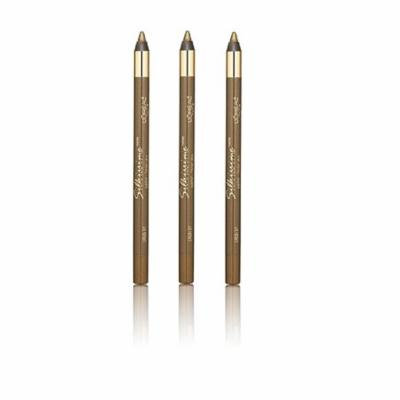 L'Oreal Infallible Never Fail Silky Pencil Eyeliner, Silkissime #720 Green Ivy (3 Pack) + 3 Count Eyebrow Trimmer