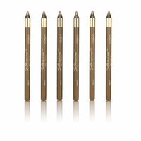 L'Oreal Infallible Never Fail Silky Pencil Eyeliner, Silkissime #720 Green Ivy (6 Pack) + 3 Count Eyebrow Trimmer