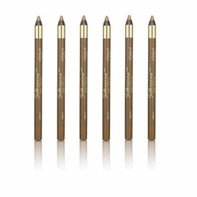 L'Oreal Infallible Never Fail Silky Pencil Eyeliner, Silkissime #720 Green Ivy (6 Pack) + 3 Count Eyebrow Trimmer