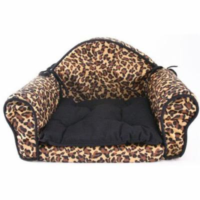 Leopard Print PET BED Pillow Cushion - Sofa/couch Design - Dog, Cat, Puppy