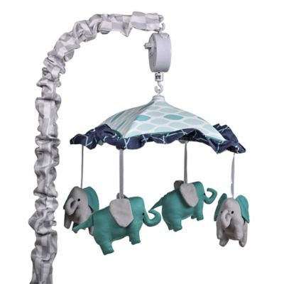 Farallon Brands The Peanut Shell Mosaic Elephant Musical Mobile