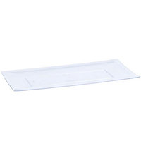 Lillian Caterware, Rectangular Tray, Clear, 13'x 6.25', 3 Ct