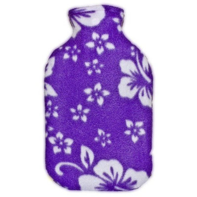 Warm Tradition Purple Orchid Fleece Covered Hot Water Bottle - Bottle Made in Germany, Cover Made in USA