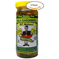 That Pickle Guy All Natural Mild Chunky Giardiniera (8 oz) (2 Jars)