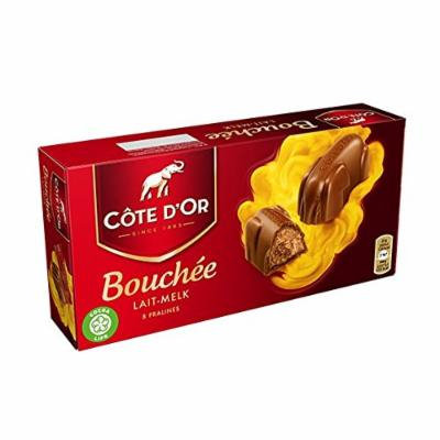 Cote D'Or Milk Chocolate Hazelnut Pralines Bouchee Giftbox, 200g (7.05-ounce), Belgian Chocolate