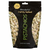 Wonderful Pistachios (Lightly Salted Pistachios, 16oz Pack of 1)